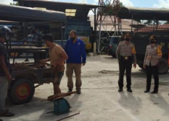 Petugas Keamanan Pergoki Maling Besi di PT. WIKA