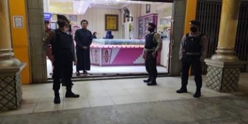 Polres Bontang Patroli Sambangi Satpam Pertokoan dan Perbankan