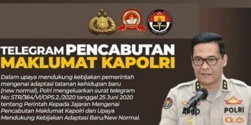 New Normal, Kapolri Cabut Maklumat Larangan Berkerumun