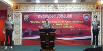 Ditbinmas Polda Kepri Sosialisasikan Perpol Pam Swakarsa