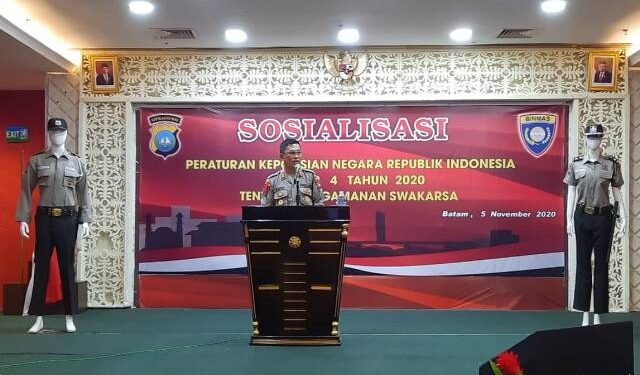 Ditbinmas Polda Kepri Sosialisasikan Perpol Pam Swakarsa