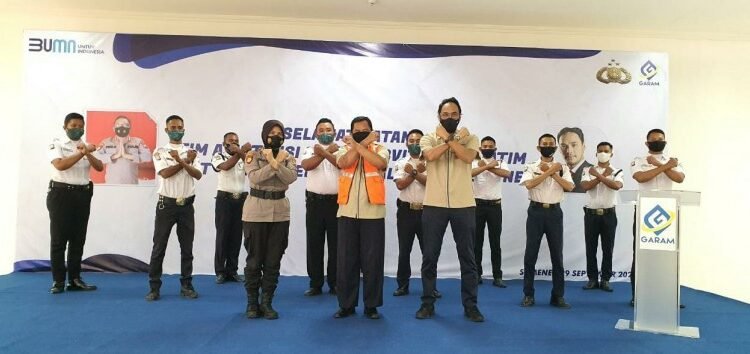 PT. Garam Jadikan Satpam Garda Terdepan Penegak Protokol Kesehatan