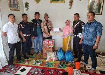 Ketum KBS-RI Jalankan Amanah Berikan Sumbangan ke Keluarga Satpam Teluk Bayur