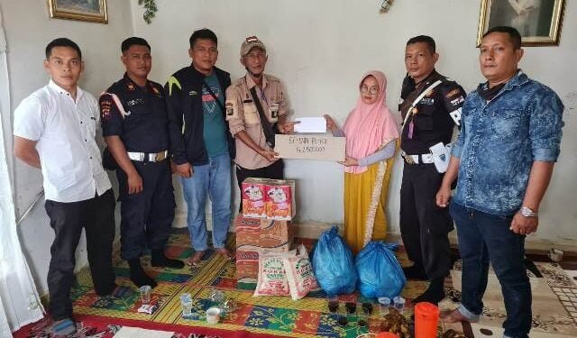 Ketum KBS-RI Jalankan Amanah Berikan Sumbangan ke Keluarga Satpam Teluk Bayur