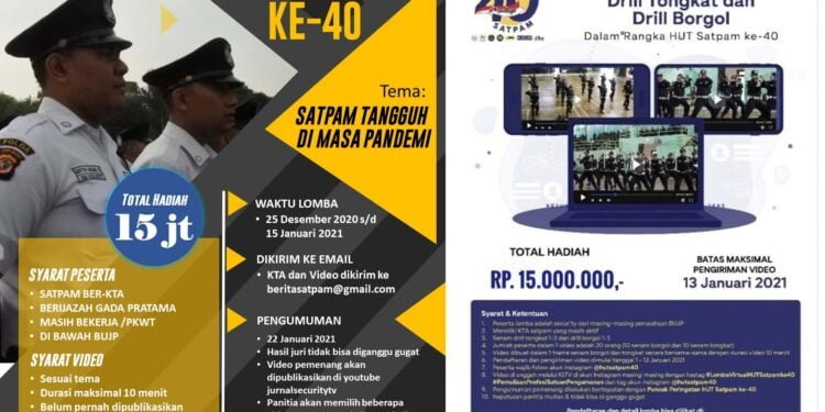 JURNALSECURITY & Panitia HUT Satpam Gelar Lomba Video Total Hadiah 30 Juta 