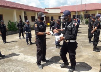 Polres Lamandau Sosialisasi Pencegahan Covid-19 ke Satpam