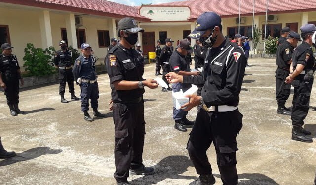 Polres Lamandau Sosialisasi Pencegahan Covid-19 ke Satpam