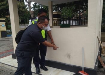 Pos Satpam Pengadilan Negeri Probolinggo Dilempar Bom Molotov