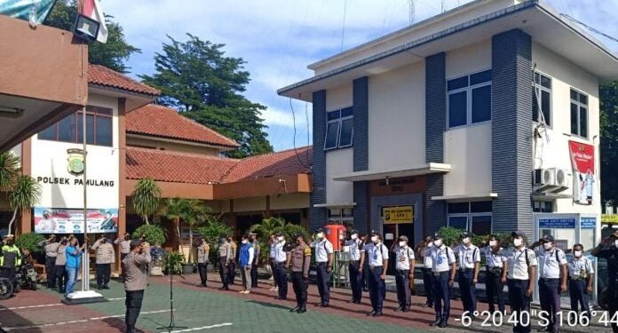 Apel Gabungan Satpam, Kapolsek Pamulang Jelaskan Tugas Satpam