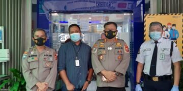Dirbinmas Polda Sulsel Apresiasi Satpam Bank Cegah Anggota LSM Tanpa Masker