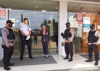 Patroli Dialogis, Polsek Ukui Sambangi Satpam Bank