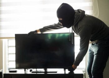 Gondol TV, Maling Ditangkap Satpam