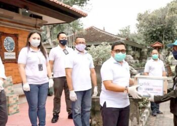 Garda Terdepan Cegah Covid-19, Satpam Terima Disinfektan dari ITDC