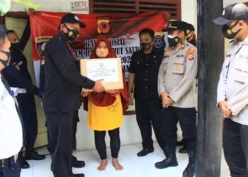 HUT Satpam Ke-40, Polres Majalengka Berikan Sembako ke Warga & Yatim