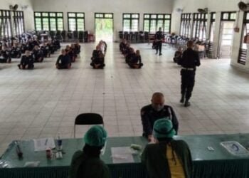 34 Satpam Rapid Test Sebelum Ikuti Diklat