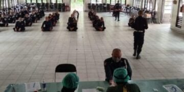 34 Satpam Rapid Test Sebelum Ikuti Diklat