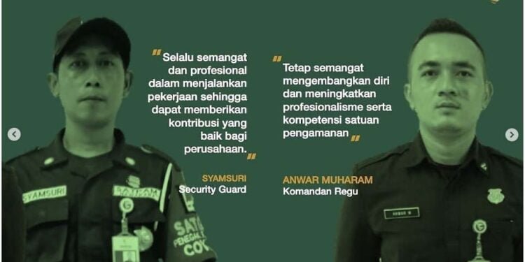 Satpam Nawakara Anwar dan Syamsuri Raih Service Excellence Award