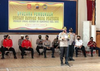 Satu Peleton Satpam Grobogan Digembleng Polisi