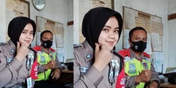 Hari Pertama Pakai Seragam Baru Satpam