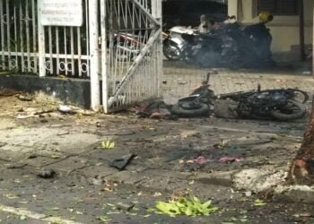 Dua Satpam Gereja Katedral Menjadi Korban Bom Bunuh Diri