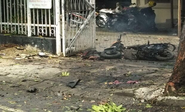 Dua Satpam Gereja Katedral Menjadi Korban Bom Bunuh Diri