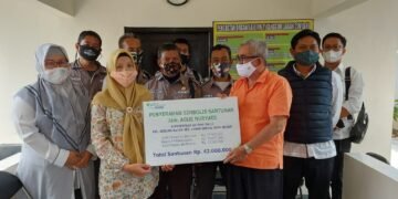 BPJSTK Bogor Serahkan Santunan Kematian 42 Juta untuk Satpam Perumahan