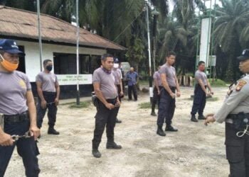 Satbinmas Polres Melawi Gelar Pembinaan Satpam