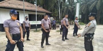 Satbinmas Polres Melawi Gelar Pembinaan Satpam