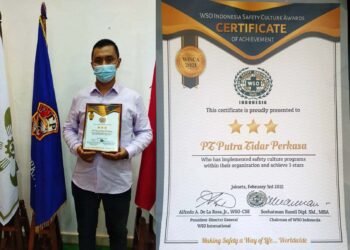 PTP Raih Penghargaan WSO Indonesia Safety Culture Award