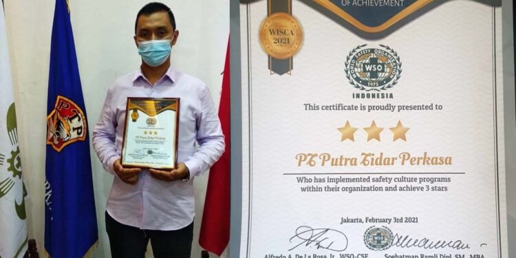 PTP Raih Penghargaan WSO Indonesia Safety Culture Award