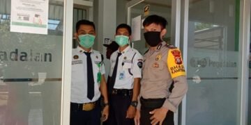 Polsek Penrang Sambangi Satpam Pegadaian