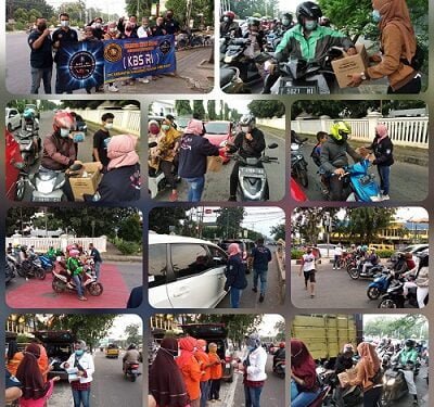 DPC KBS-RI Karawang Bagikan Masker dan Takjil di Bulan Ramadhan