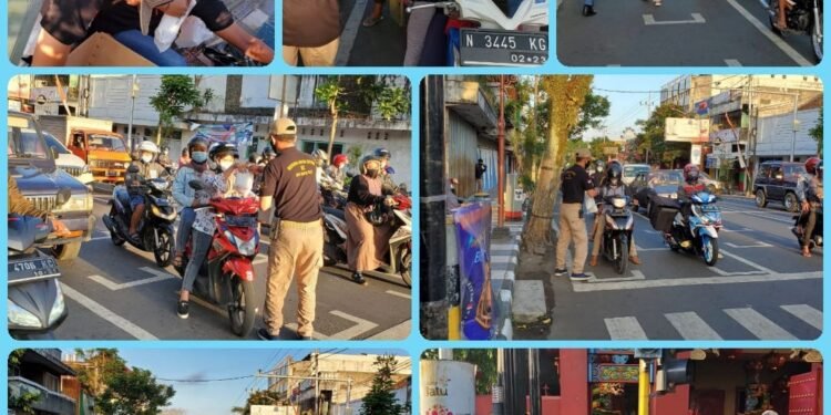 DPC KBS Kota Batu Bagi Takjil ke Pengguna Jalan