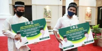 Jelang Lebaran, Baznas Pemprov Banten Serahkan Bantuan ke Satpam