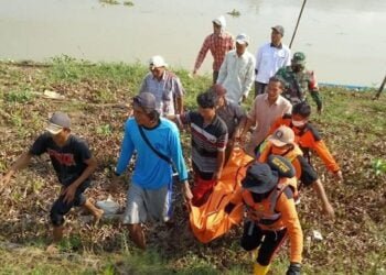 Terseret Arus Sungai Jerutan Pati, Satpam Tewas
