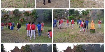 Satpam Kusuma Agrowisata Batu Selenggarakan Latihan Damkar