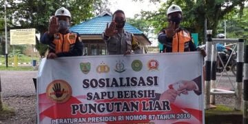 Polsek Benua Lima Sosialisasikan Saber Pungli ke Satpam