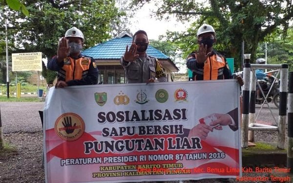 Polsek Benua Lima Sosialisasikan Saber Pungli ke Satpam
