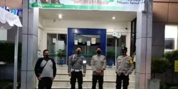 Patroli Malam, Polsek Tanete Riattang Sambangi Satpam