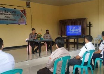 Polres Ngada Sosialisasi Perpol Nomor 4 Tahun 2020