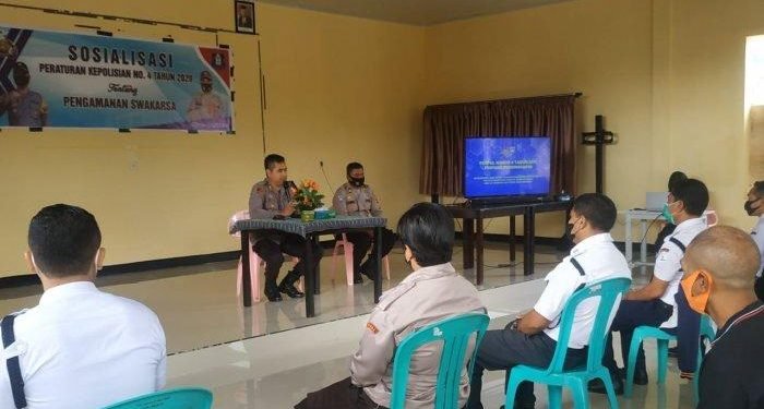 Polres Ngada Sosialisasi Perpol Nomor 4 Tahun 2020