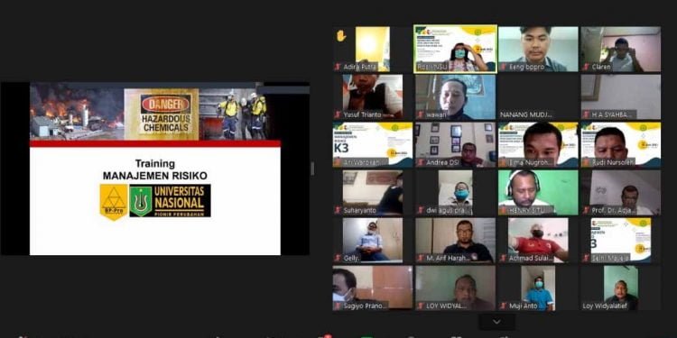 BP-Pro UNAS dan SNU Gelar Training Online Manajemen Risiko K3