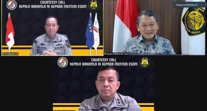 Kepala Bakamla-Menteri ESDM Bahas Keamanan Migas di Laut Natuna Utara