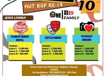 Inilah Nama-nama Pemenang Lomba Kreatifitas HUT BSP Ke-19