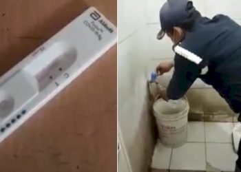 Uji Coba Alat Swab Covid-19 dengan Air Keran, Netizen Kecam Oknum Satpam