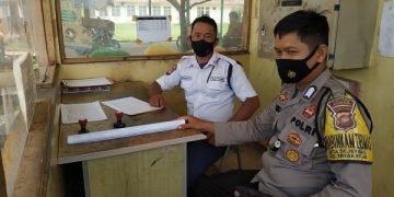 Polsek Tayan Hilir Imbau Satpam Tetap Jaga Prokes