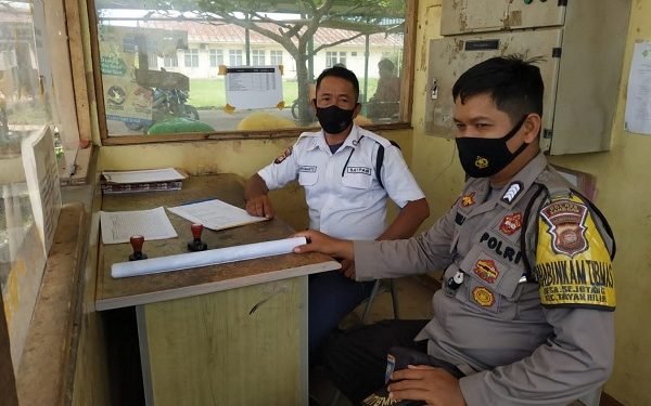 Polsek Tayan Hilir Imbau Satpam Tetap Jaga Prokes