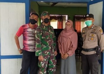 Polsek Jaya Karya Laksanakan Pengamanan Vaksinasi Covid-19