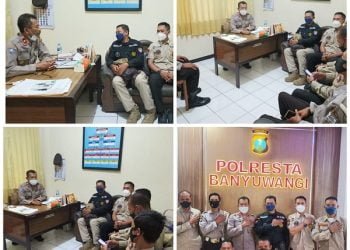 Usai Dikukuhkan, DPC KBS RI Banyuwangi Sambangi Binmas Polres Banyuwangi