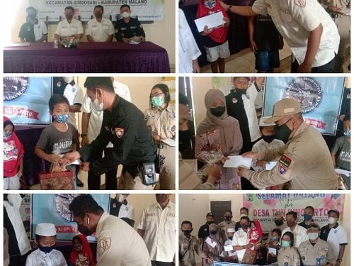 Peringati Hari Jadi, DPC KBS RI Batu Malang Raya Sambangi Anak Yatim Piatu